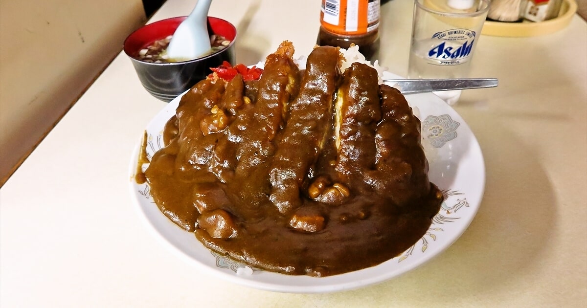 相模原市『中華料理 大勝軒』カツカレー大盛りサムネイル