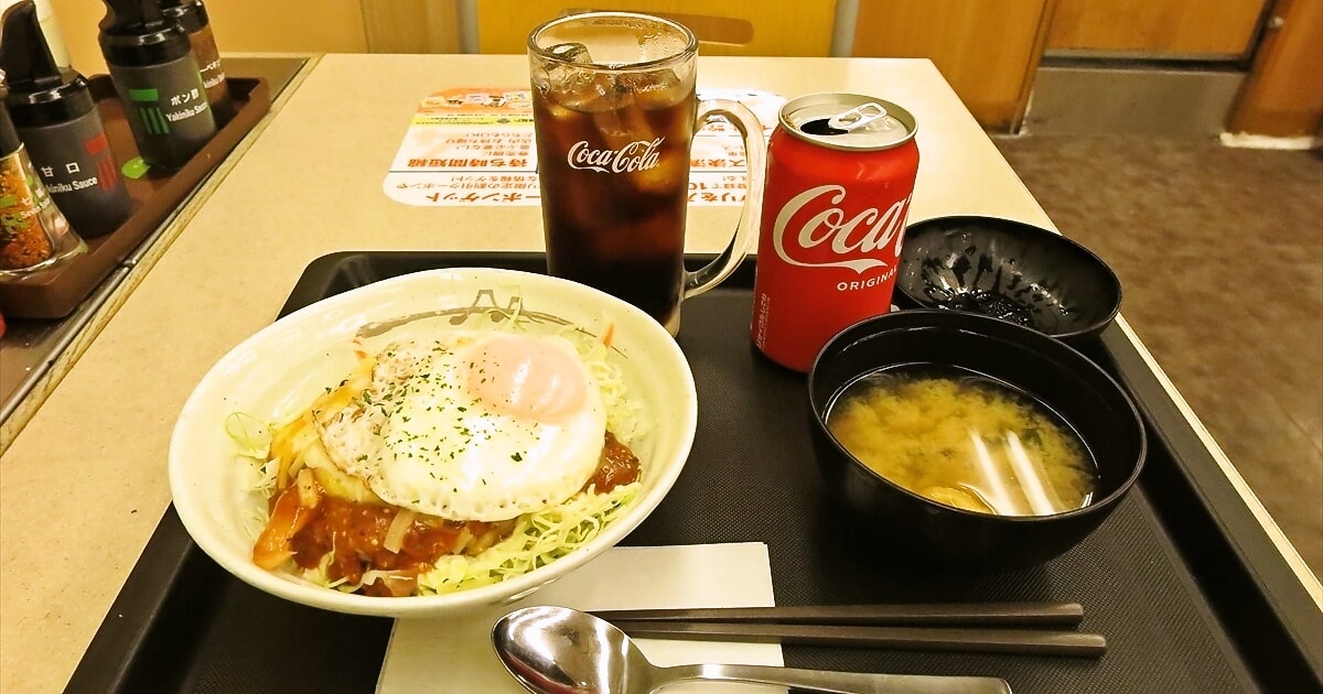 『松屋』試験販売メニュー チーズバーガー丼＆100円コーラサムネイル