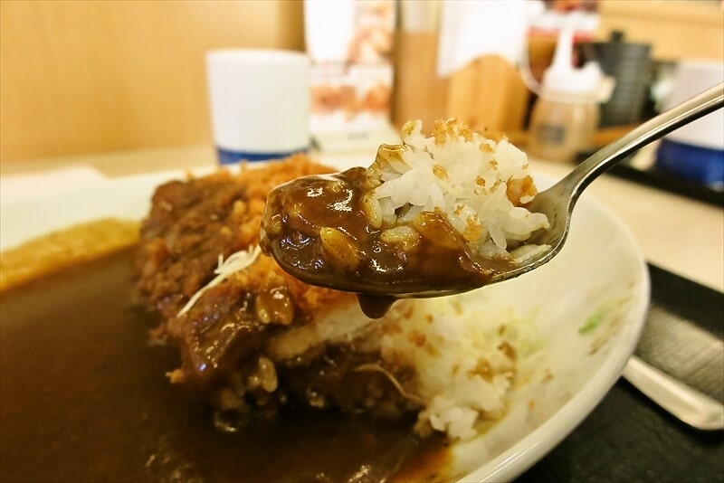 2024年『かつや』年末感謝祭メニューでカツカレー8