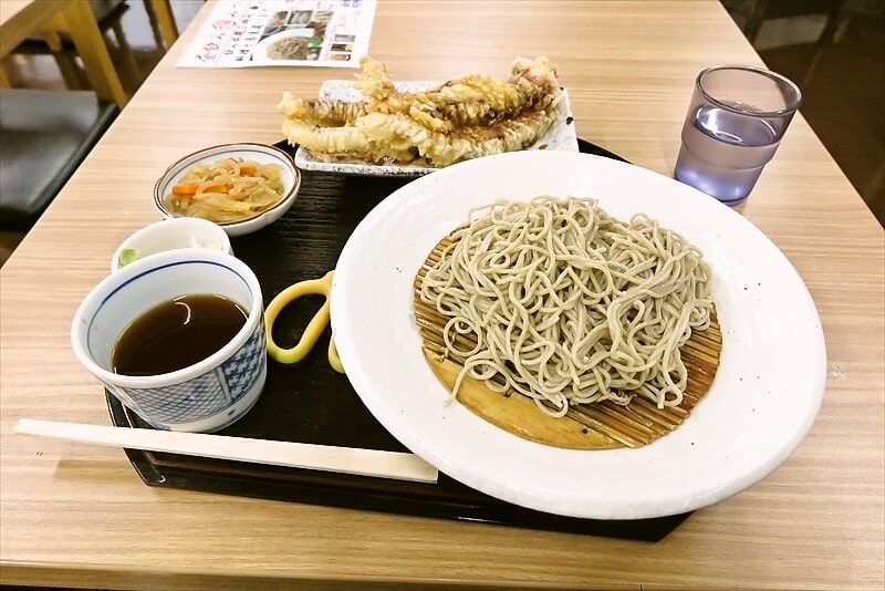 相模大野駅『十割そば家 みつば』大ゲソ天そば1