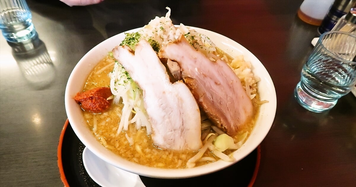 天童市『喜多方らーめん ぬーぼう天童将棋むら店』辛味噌爆中華大盛サムネイル