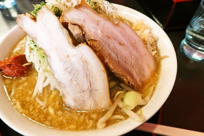 天童市『喜多方らーめん ぬーぼう天童将棋むら店』辛味噌爆中華大盛4