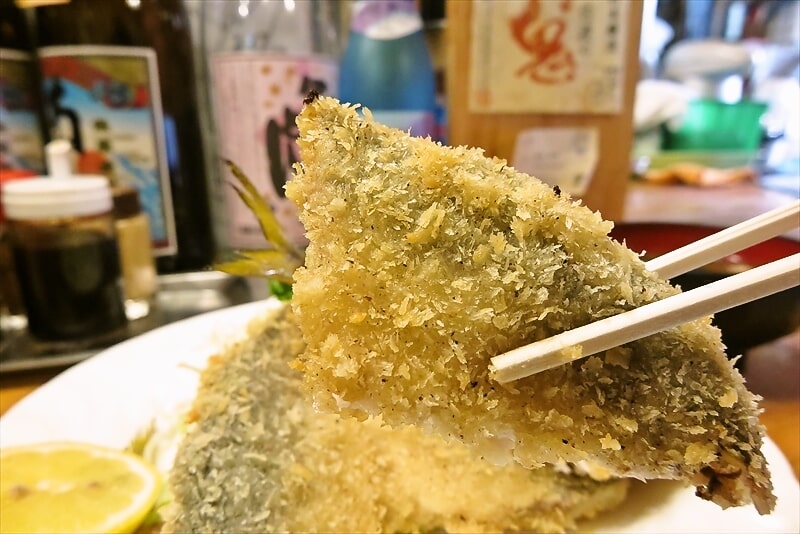 町田駅『くいのみ屋 とき』釣り物アジフライ定食11