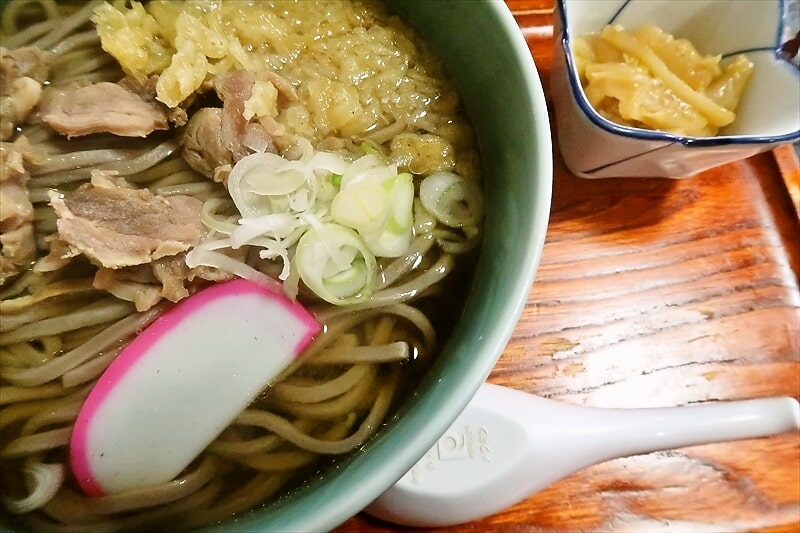 山形県天童市『食事処 わらべ』鳥そば大盛り6