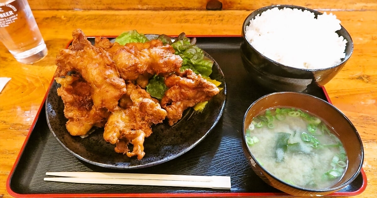 相模原市淵野辺『からあげ 神田屋』唐揚げ定食特盛りサムネイル