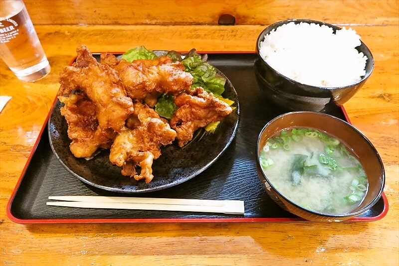 相模原市淵野辺『からあげ 神田屋』唐揚げ定食特盛り1