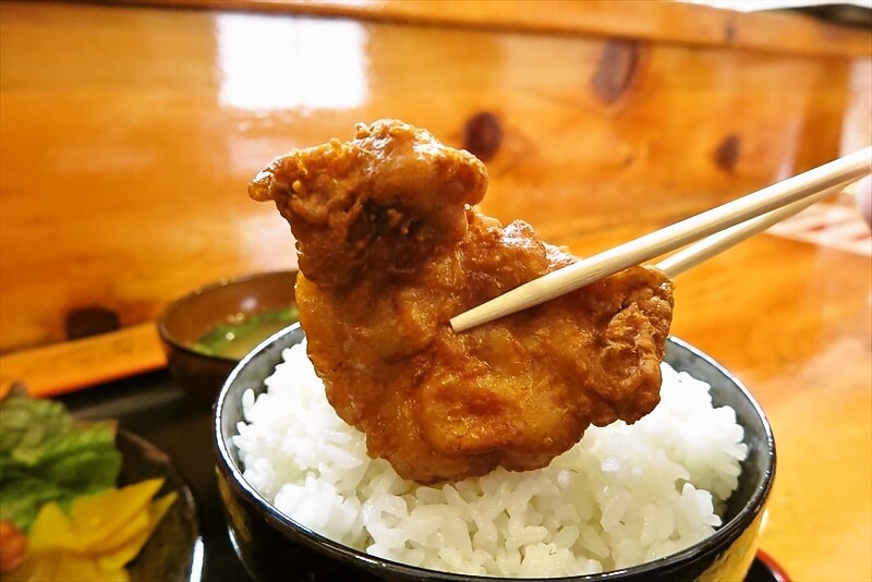 相模原市淵野辺『からあげ 神田屋』唐揚げ定食特盛り9