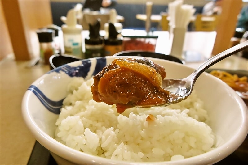 相模大野駅『松屋 相模大野店』ナポリタンハンバーグ定食9