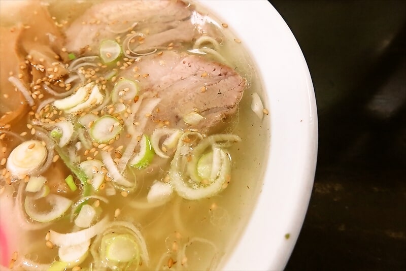 相模原市淵野辺駅『お食事の店 新興軒』塩ラーメン4