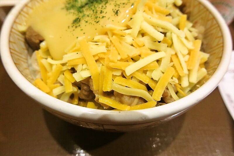 『すき家』とろ～り3種のチーズ牛丼並盛6