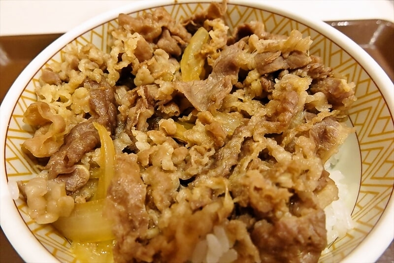 『すき家』牛丼（並）7