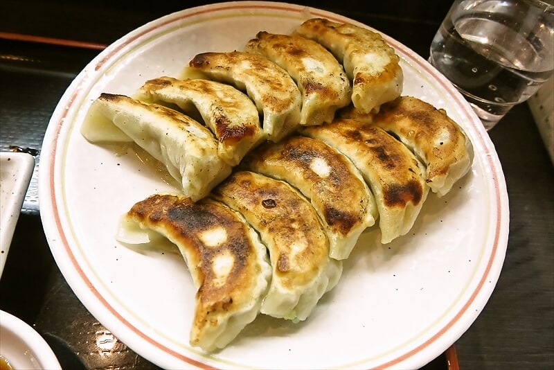 2025年淵野辺駅『中華飯店 百年（ひゃくねん）』日替わり定食の餃子W6