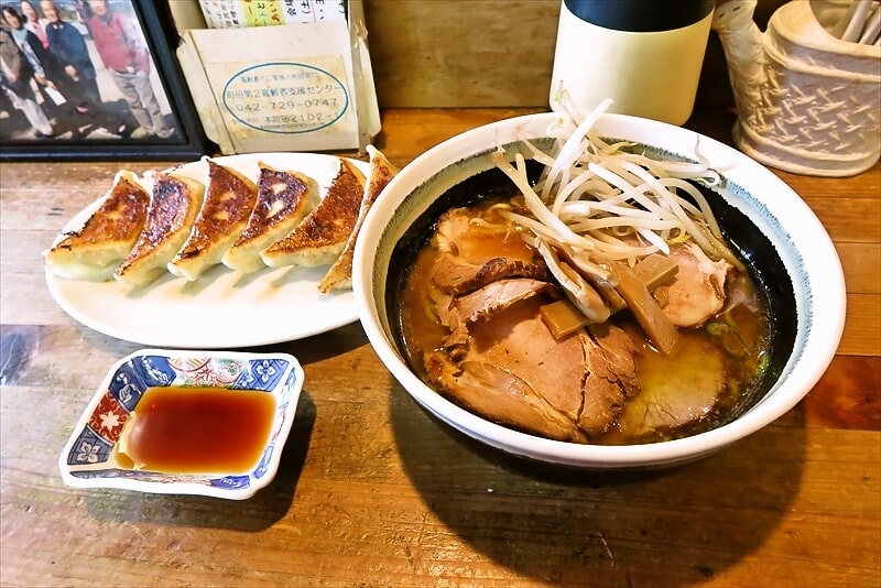 2025年町田市『ラーメン餃子 正太楼』焼き餃子＆チャーシューメン1