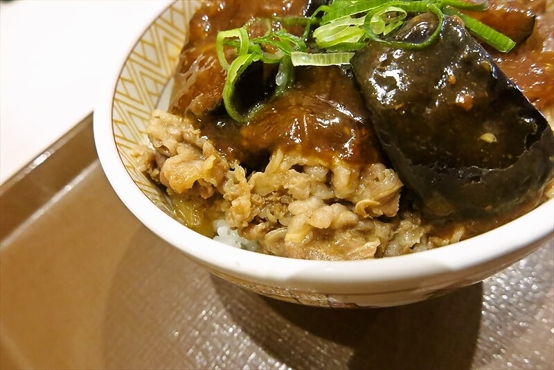 2025年『すき家』スパイシー麻婆茄子牛丼8