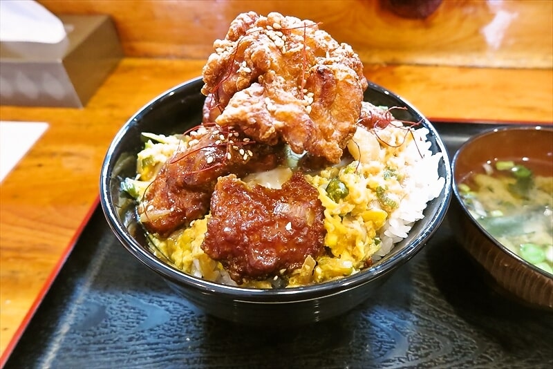 相模原市淵野辺『唐揚げ食べ放題 神田屋』からあげ親子丼3