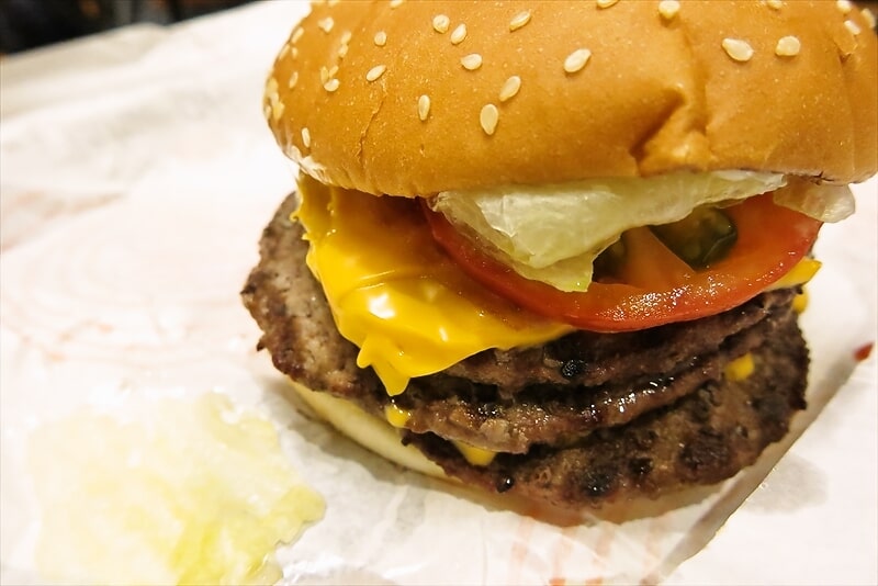 『バーガーキング』ワンパウンダーチャレンジ2025『デラマキシ』食べ放題13