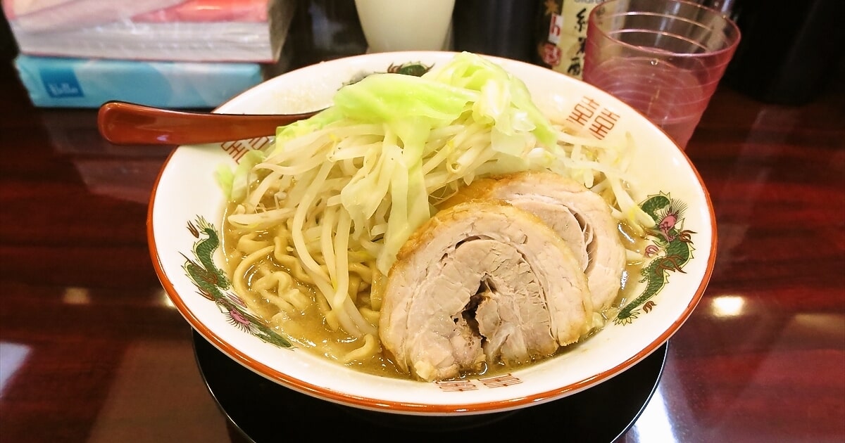 町田駅『極太麺 ぶっ豚（ぶっとん）町田店』大ラーメンサムネイル