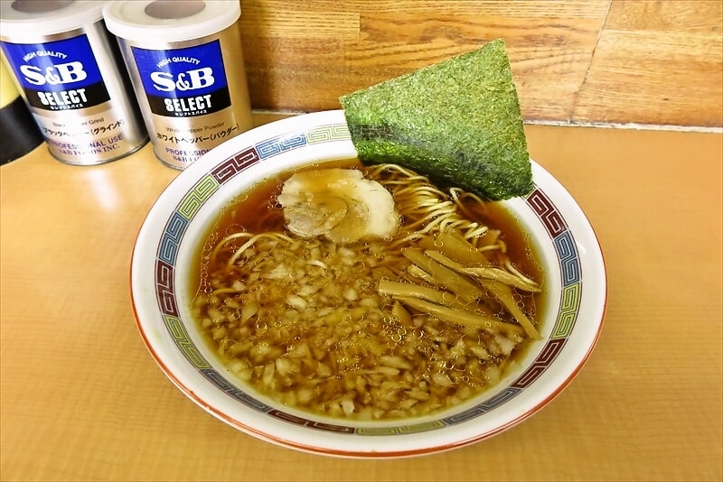 八王子市片倉駅『中華そば専門店 えびす丸』醤油ラーメン1