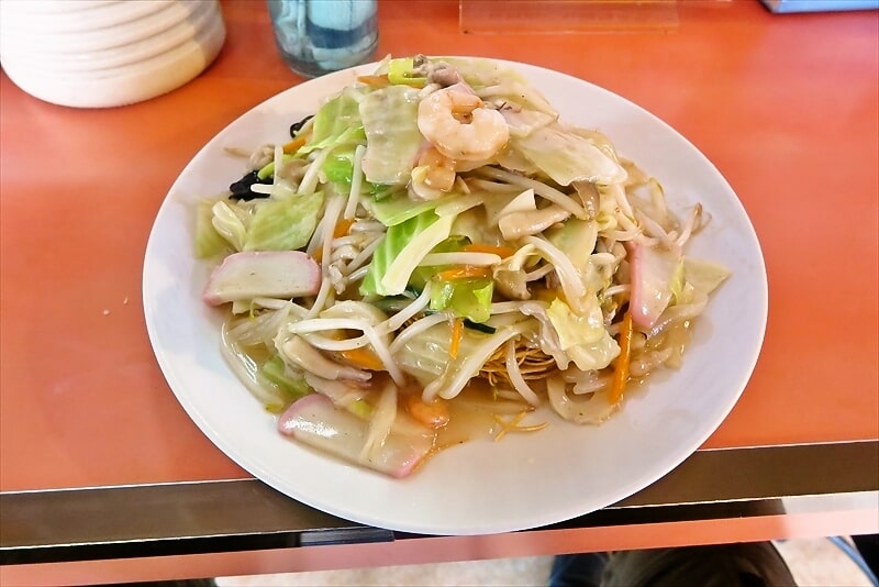 2025年町田市木曽『長崎ちゃんぽん グラバー亭』長崎皿うどん1