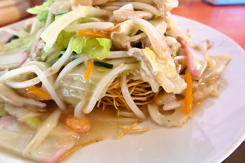 2025年町田市木曽『長崎ちゃんぽん グラバー亭』長崎皿うどん2