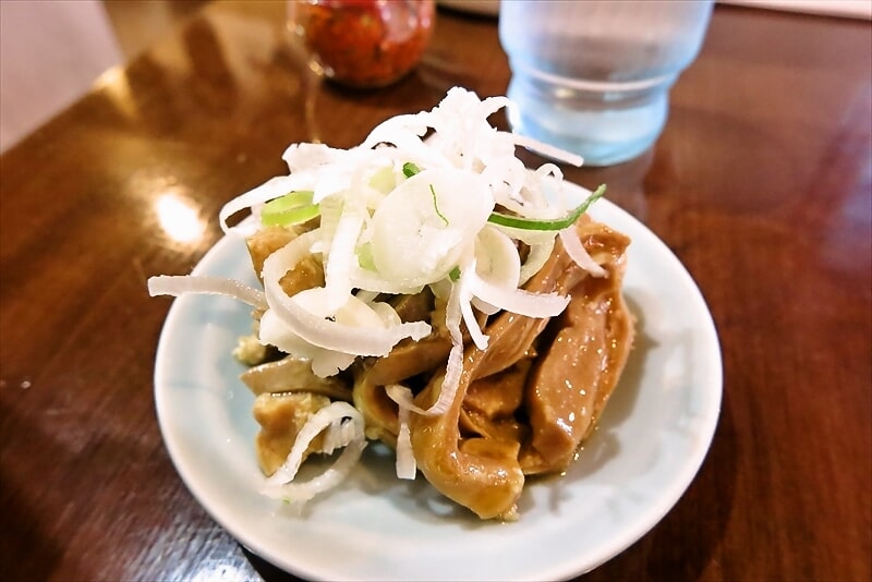 町田市『もつ煮の店マボロシ』ガツ酢1