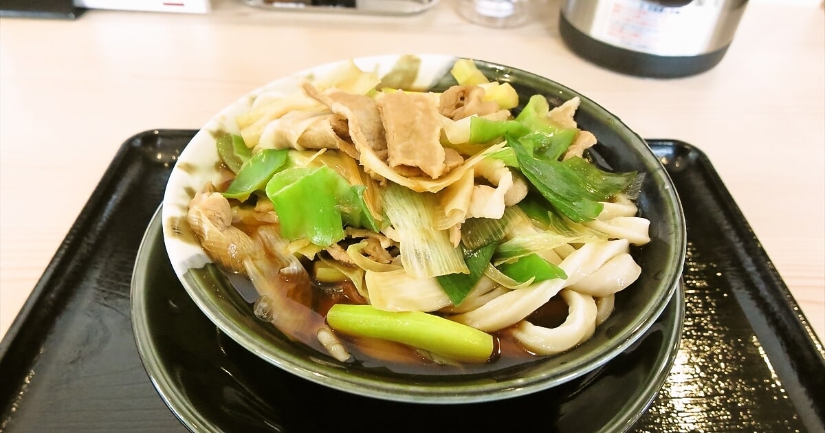 『肉汁うどんの南哲 相模原城山店（2号店）』ひや肉うどん並盛サムネイル