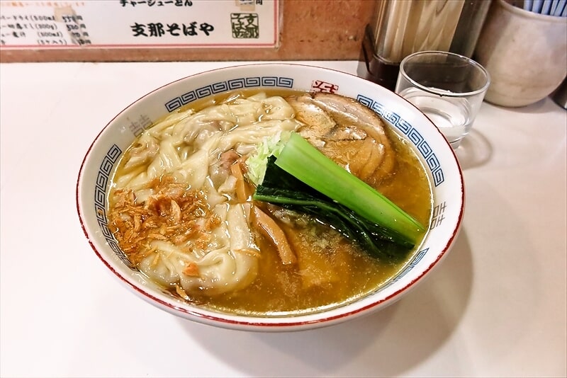 2025年相模原市『支那そばや相模原店』塩味ワンタンメン1
