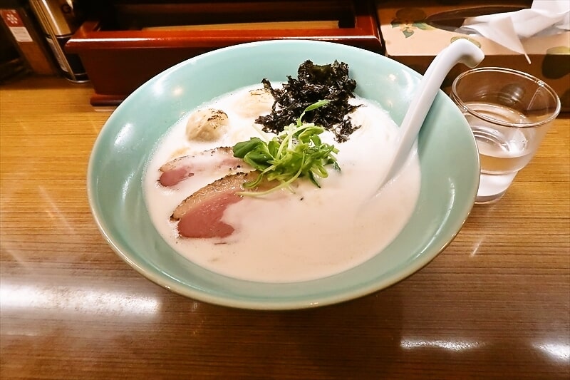 長野県松本市『麺州竹中』鶏白湯塩ラーメン1