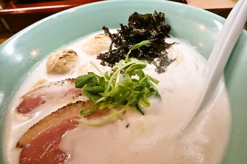 長野県松本市『麺州竹中』鶏白湯塩ラーメン3