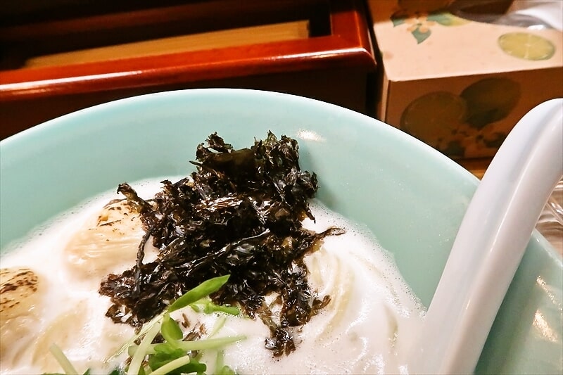 長野県松本市『麺州竹中』鶏白湯塩ラーメン4