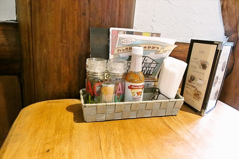 相模原市『ハックルベリー』卓上調味料