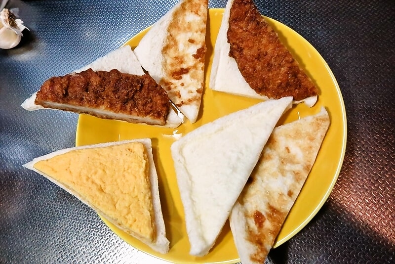 『ローソンストア100』盛りすぎチャレンジ！ロースとんかつ＆玉子焼きサンド11