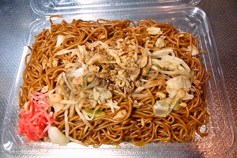 2025年6月『ローソン』創業祭 盛りすぎチャレンジ 麺50%増量 ソース焼そば7