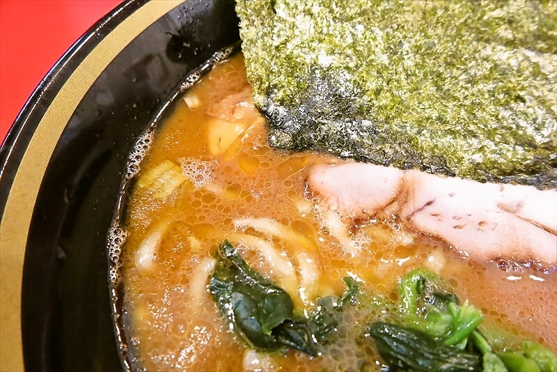 町田駅『横濱家系ラーメン 野中家 七代目』ラーメン並盛り3