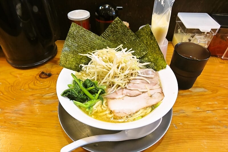 相模原市『家系ラーメン 六郷家』ネギラーメン並盛1