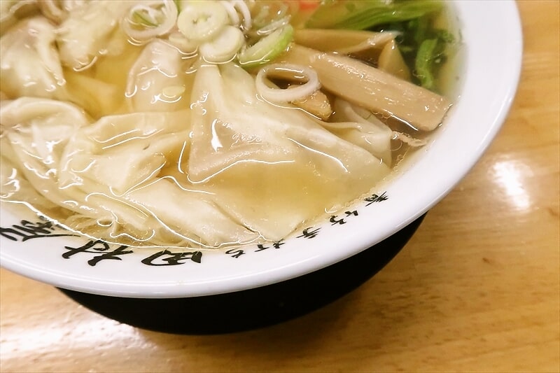 『佐野青竹手打ちラーメン 田村屋』ワンタンメン4