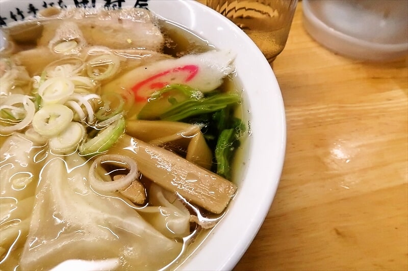 『佐野青竹手打ちラーメン 田村屋』ワンタンメン5