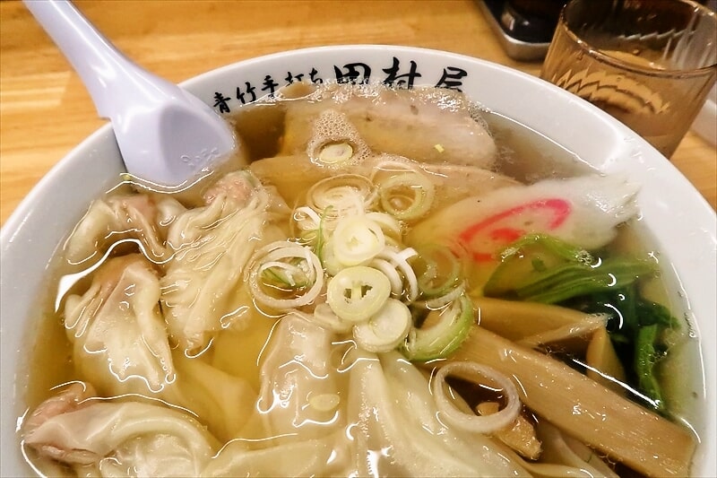 『佐野青竹手打ちラーメン 田村屋』ワンタンメン6