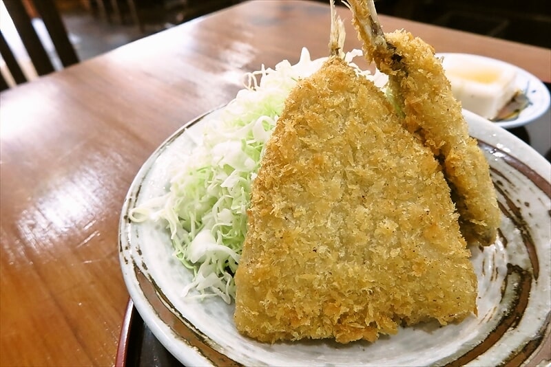 相模原市淵野辺『呑み喰い処 まさ』アジフライ定食9