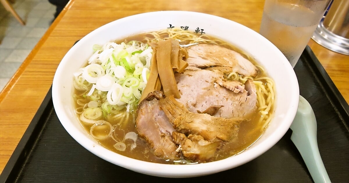 2025年 相模原市『淵野辺 大勝軒』ラーメン普通盛りネギ多めサムネイル