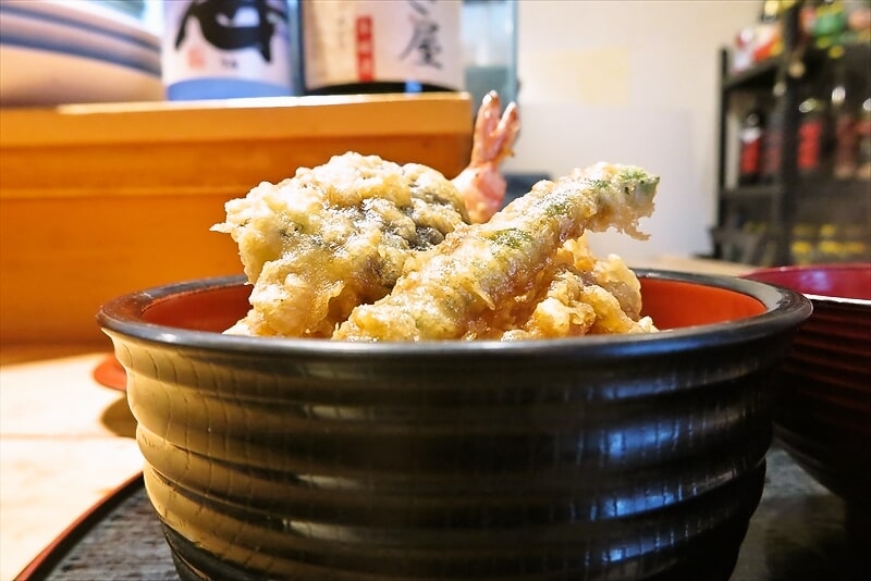 相模原市『割烹ふく佐屋』大海老天丼9