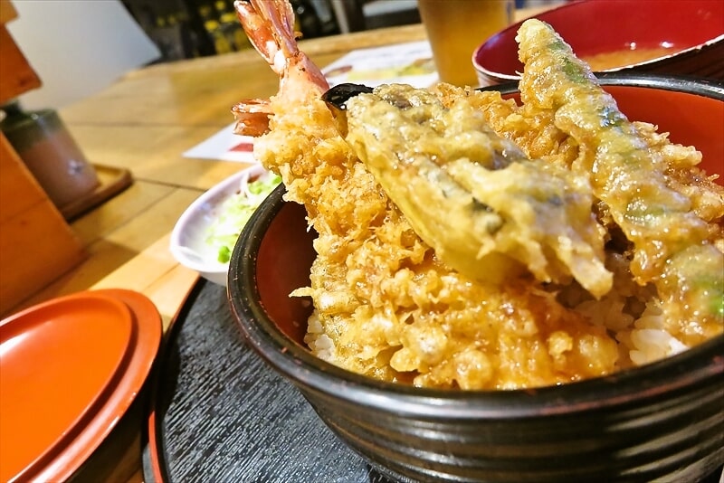 相模原市『割烹ふく佐屋』大海老天丼10