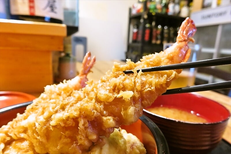 相模原市『割烹ふく佐屋』大海老天丼12