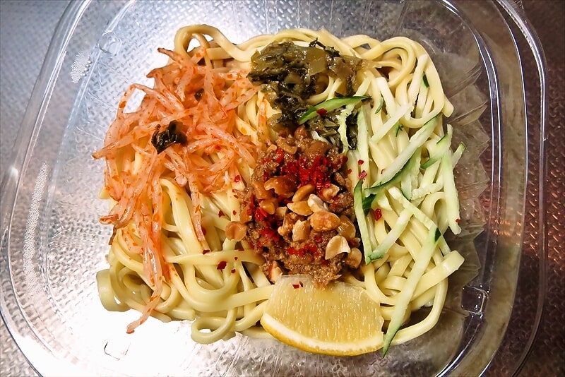 2025年『ローソン 国産小麦粉使用 冷し汁なし担々麺』6