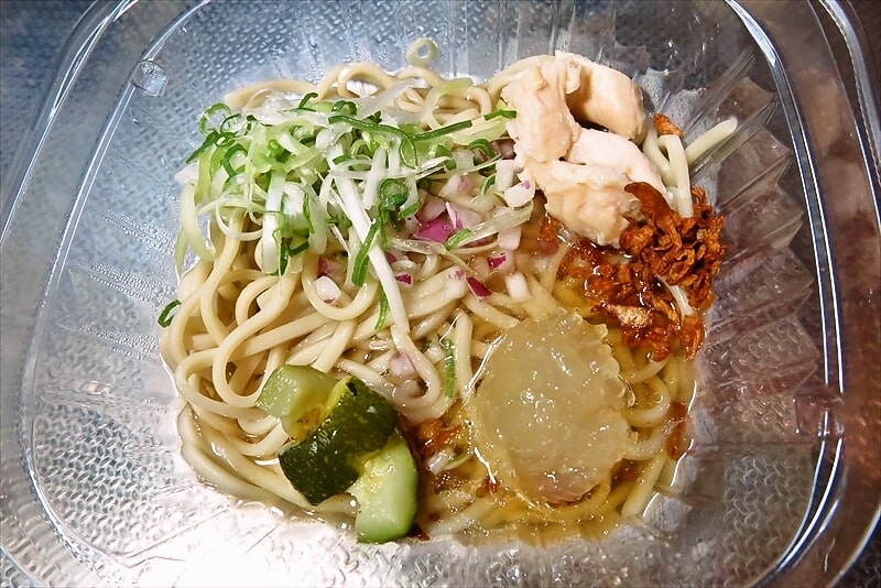 『ローソン』麺屋 一燈 監修 二ボコン（塩）冷やしラーメン9