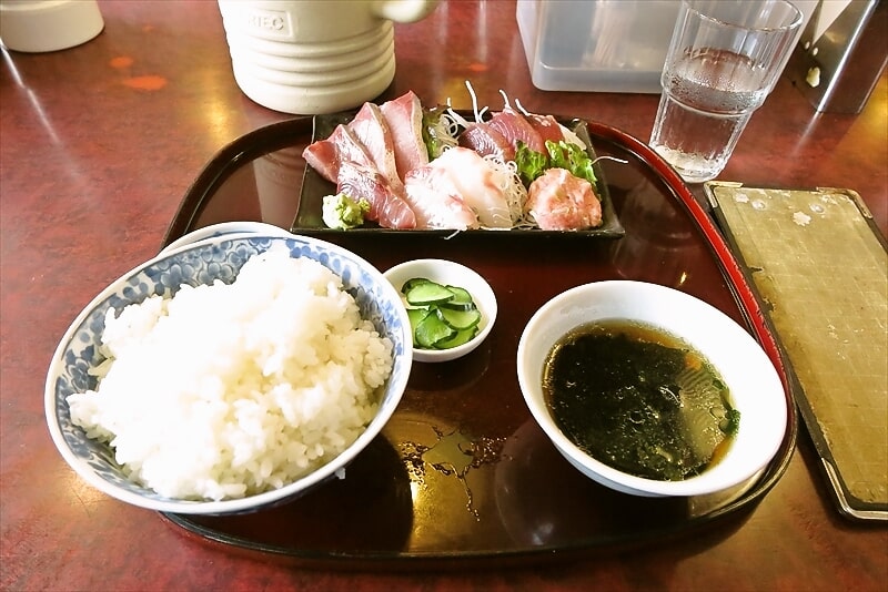 相模原市『味の彩門（さいもん）』刺身定食1