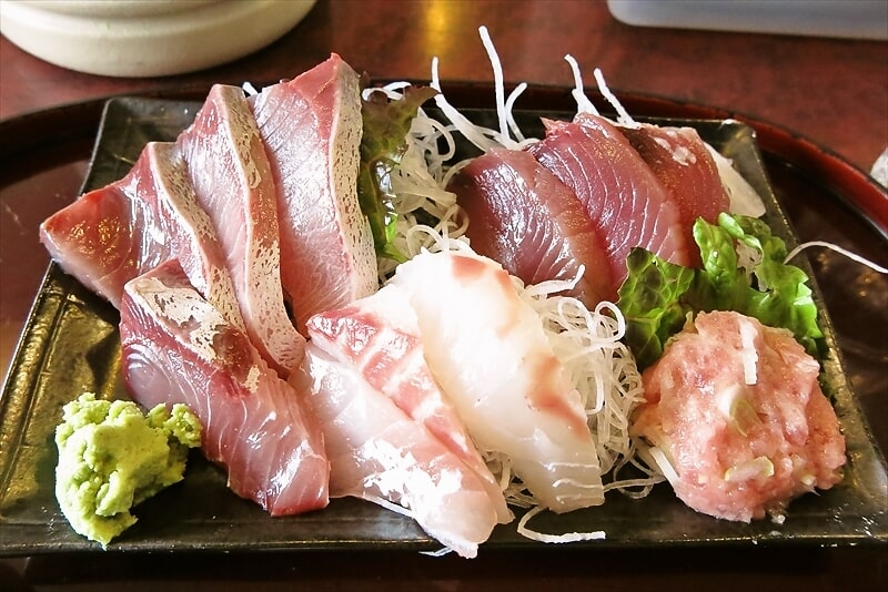 相模原市『味の彩門（さいもん）』刺身定食5