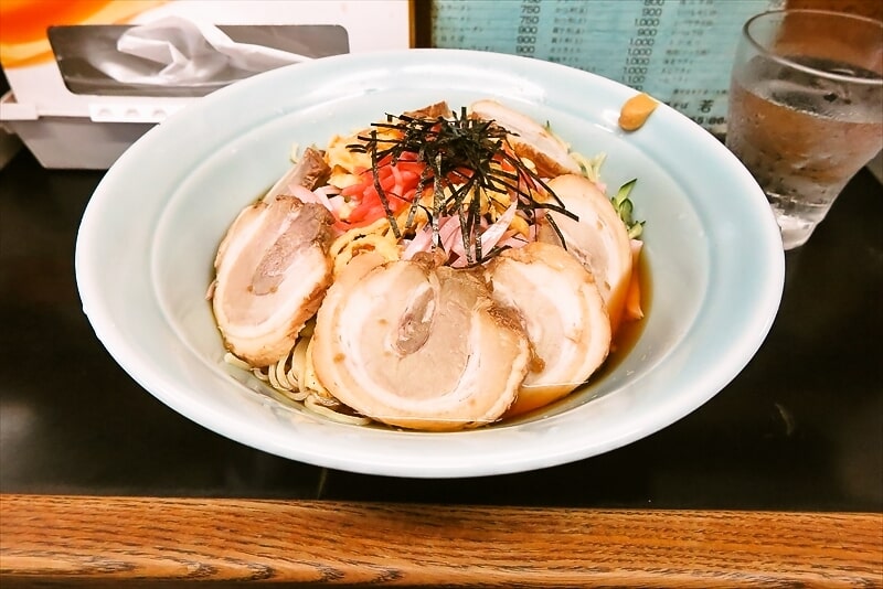 相模原市陽光台『中華そば 若竹』冷やしチャーシューメン1