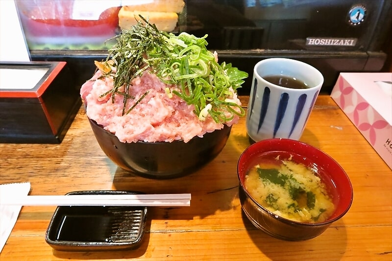 相模原市淵野辺『寿司居酒屋 遊喜や』ねぎとろ丼大盛り1