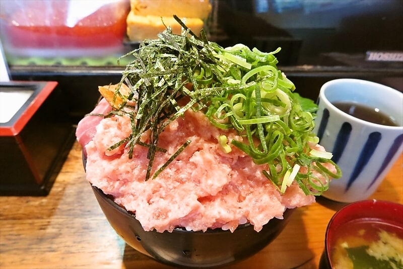 相模原市淵野辺『寿司居酒屋 遊喜や』ねぎとろ丼大盛り2